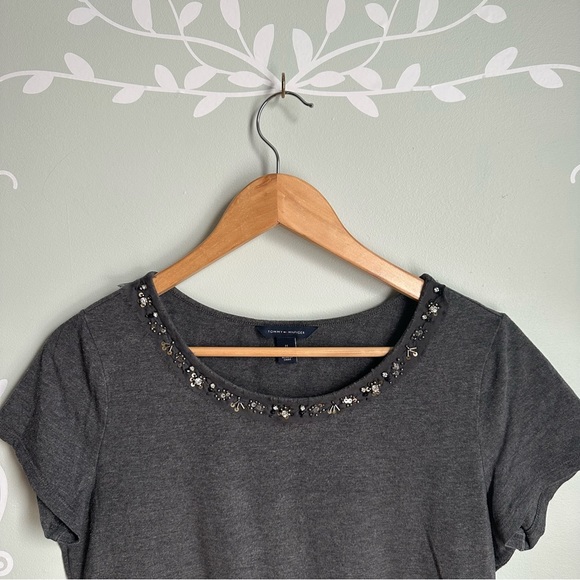 Bewjewled Grey Tommy Hilfiger Blouse in size Medium - Picture 2 of 5